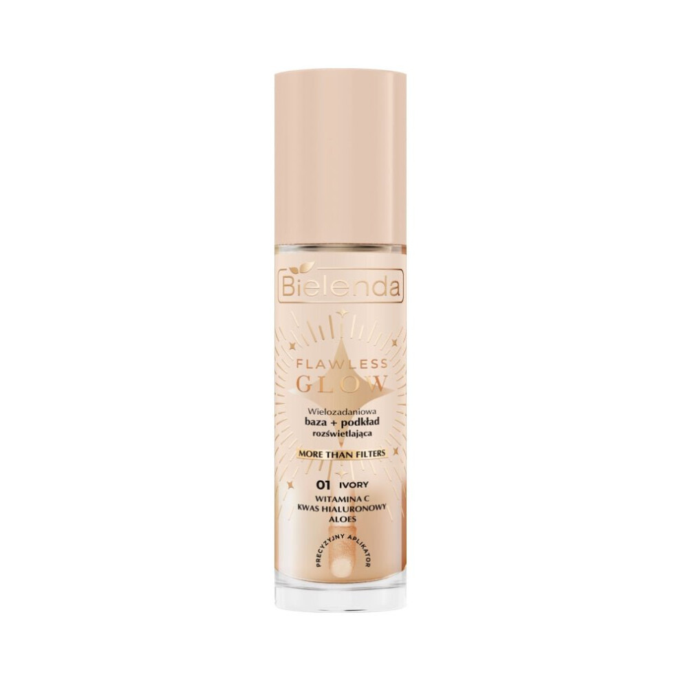 Bielenda Flawless Glow Multi Purpose Illuminating Base Foundation. 01 Ivory 30ml - Image 3