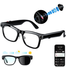 KAIGEER AI Smart Glasses 13MP Camera Real Time Translation Bluetooth Calls WiFi