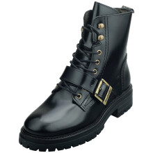 (39) Barbour OUSEBURNE Biker Boots für Damen in Schwarz