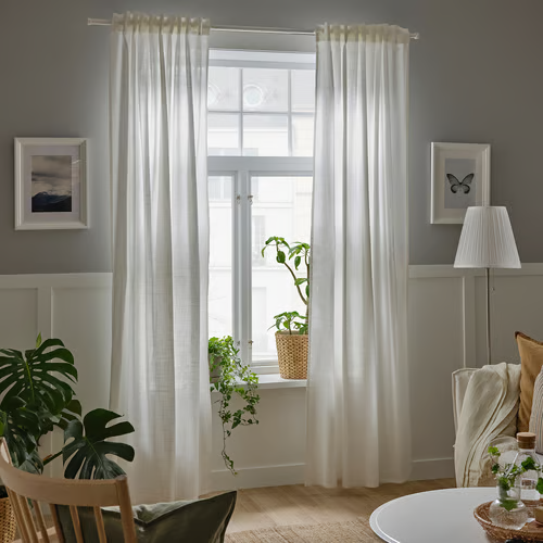 IKEA SILVERLÖNN Sheer Curtains 145x250 cm 1