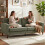 Homcom HOMCOM 3 Seater Sofa with Button Tufting Wood Legs, Green 8
