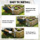 Outsunny Outsunny 20 Pack Railway Sleeper Brackets, 41 cm Galvanised Sleeper Stakes 5