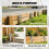 Outsunny Outsunny 20 Pack Railway Sleeper Brackets, 41 cm Galvanised Sleeper Stakes 7