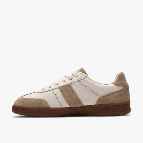 Clarks Seco Speed. White Combi Lea 1