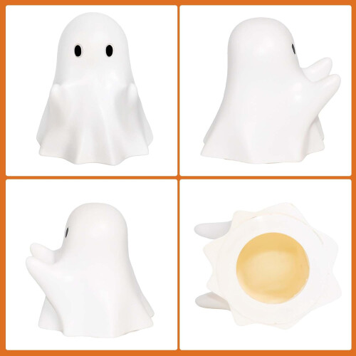 Halloween ghost pen holder, desktop decoration, Halloween gift, white 1
