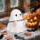 Halloween ghost pen holder, desktop decoration, Halloween gift, white 3