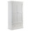 Clermont 2 Door 1 Drawer Wardrobe - Surf White 2
