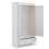 Clermont 2 Door 1 Drawer Wardrobe - Surf White 3