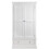 Clermont 2 Door 1 Drawer Wardrobe - Surf White 4