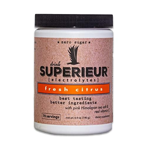 Superieur Electrolytes Plant Based Supplement Citrus 70 Servings 1