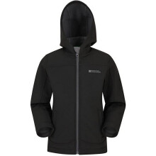 (5-6 Years, Black) Mountain Warehouse Childrens/Kids Exodus Water Resistant Soft Shell Jacket