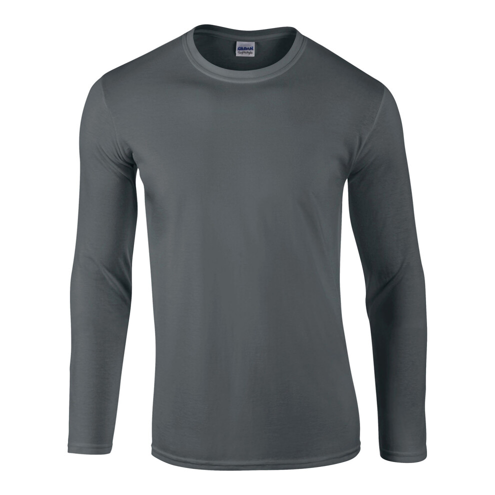 Gildan (3Xl, Charcoal) Unisex Adult Softstyle Long-Sleeved T-Shirt