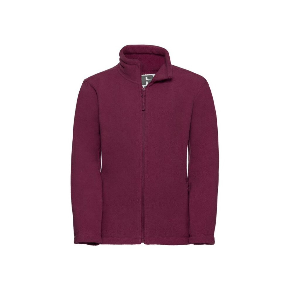 Russell Athletic Childrens Unisex Childrens/Kids Fleece Jacket (Burgundy) - Size 3-4Y - Image 2