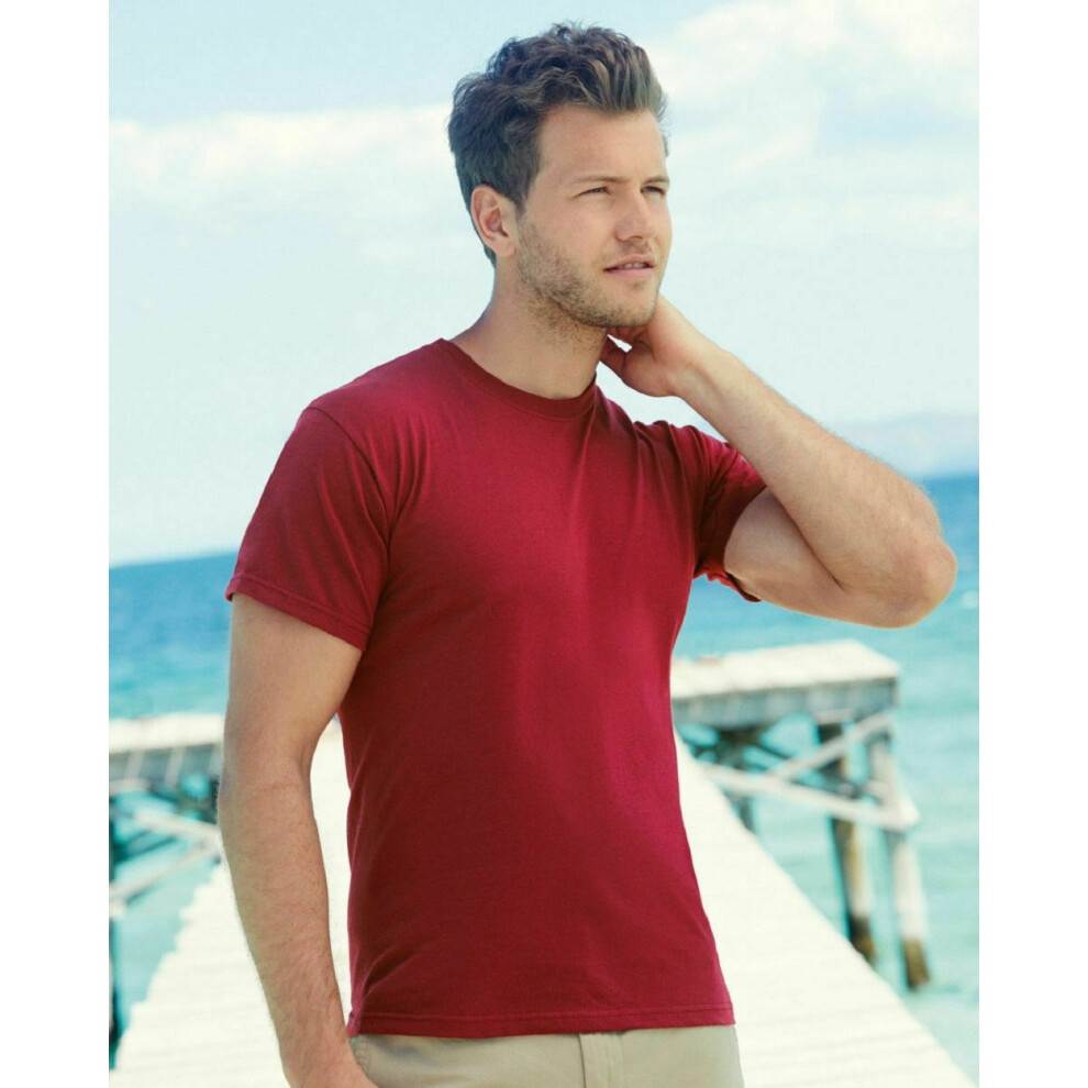 Fruit Of The Loom (2Xl, Red) Mens Original T-Shirt