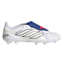 (1 UK, White/Blue) Adidas Childrens/Kids Predator Firm Ground Football Boots