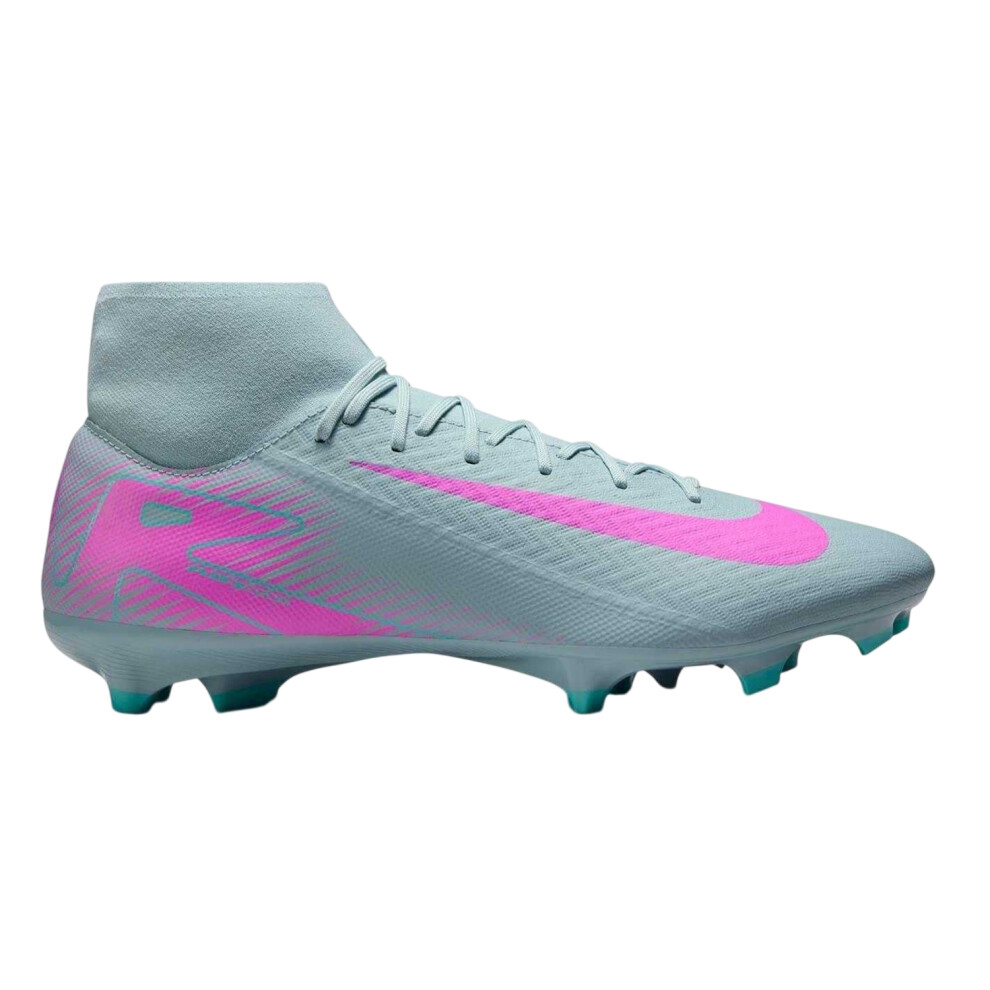 Nike (10 Uk, Grey/Pink) Unisex Adult Zoom Mercurial Superfly 10 Academy Firm Ground Football Boots