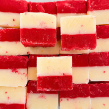 (500g Sweet Pouch) Dairy Free Strawberries & Cream Fudge