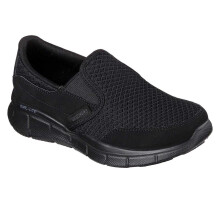 (4 UK, Black) Skechers Childrens/Kids Equal Performance Coated Leather Shoes