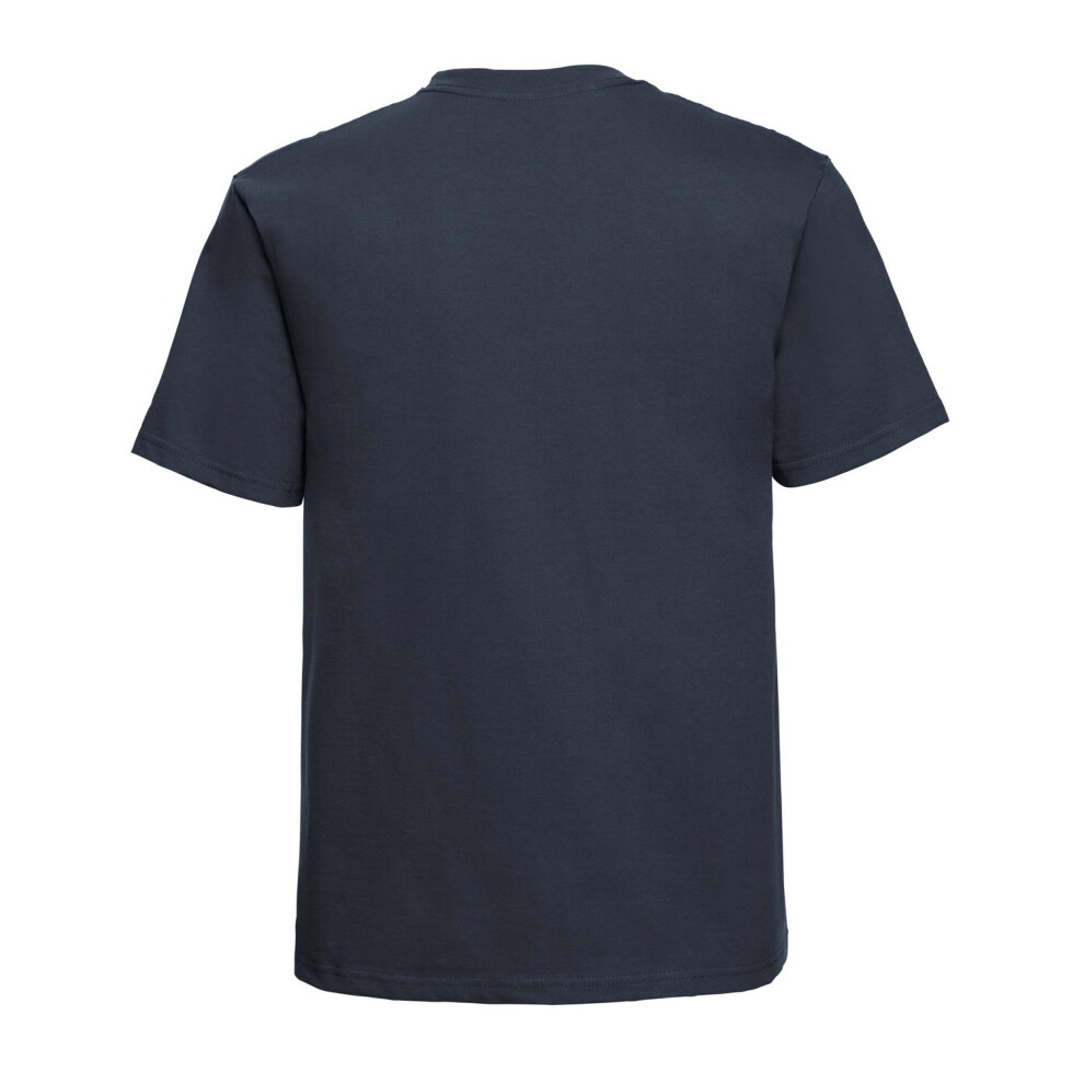 Russell (Xl, French Navy) Mens Classic Combed Cotton Heavyweight T-Shirt