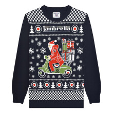 (M, Navy) Lambretta Mens AW25 Scooter Christmas Jumper