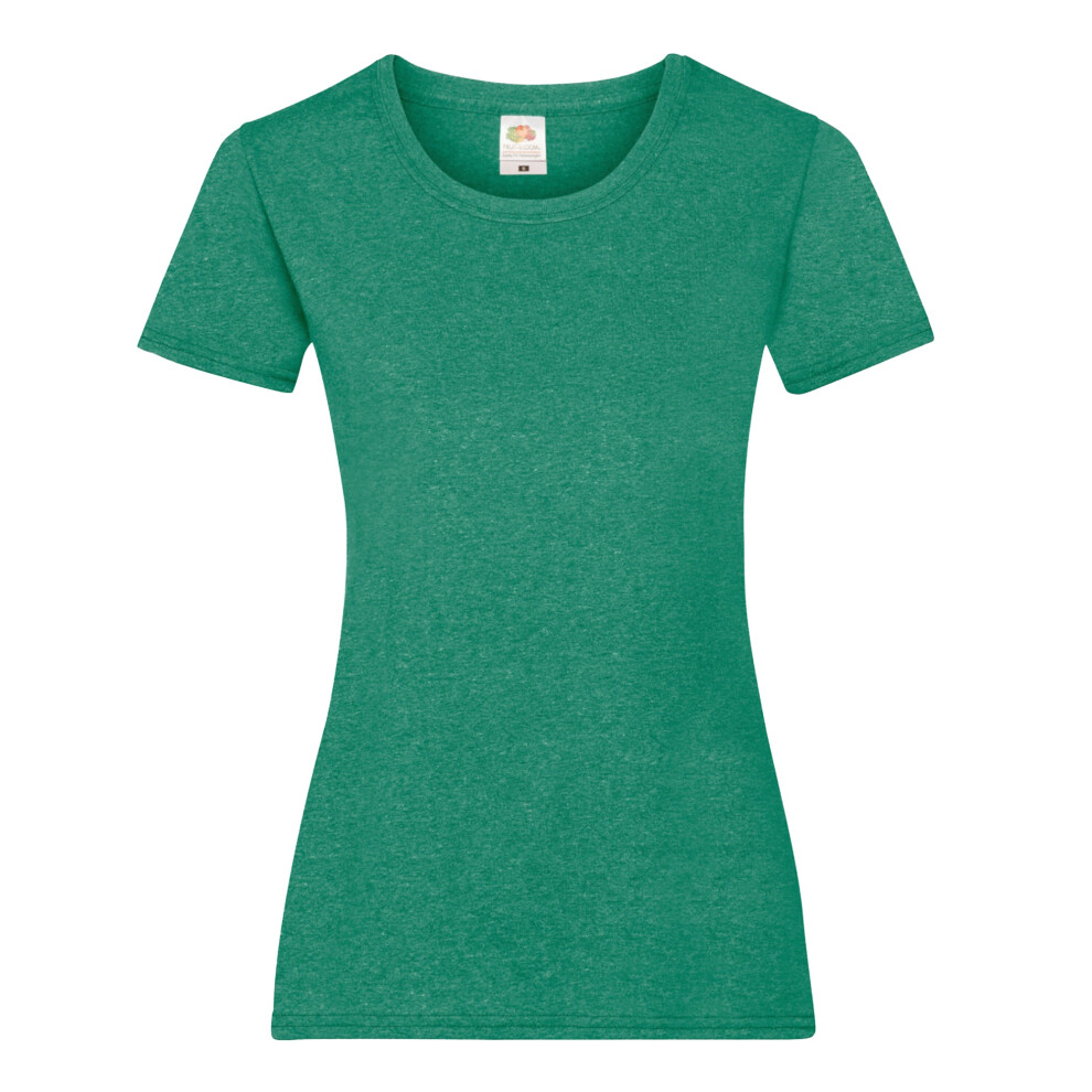 Fruit Of The Loom (2Xl, Retro Heather Green) Ladies/Womens Lady-Fit Valueweight Short Sleeve T-Shirt