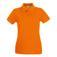 (2XL, Orange) Fruit Of The Loom Womens/Ladies Premium Fitted Short-Sleeved Polo Shirt