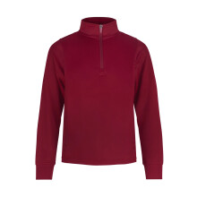 (5-6 Years, Burgundy) Finden & Hales Childrens/Kids Quarter Zip Tracksuit Top