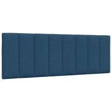 vidaXL Kopfteil-Kissen "Hanko" Blau 120 cm Stoff