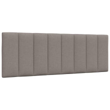 vidaXL Kopfteil-Kissen "Hanko" Taupe 120 cm Stoff
