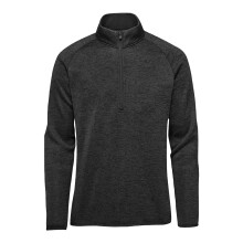 (L, Black Heather) Stormtech Mens Yosemite Half Zip Fleece Top