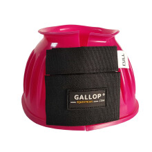 (Full, Fuchsia) Gallop Ribbed PVC Horse Overreach Boots