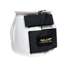 (Pony, White) Gallop Ribbed PVC Horse Overreach Boots