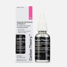 Carbon Theory Charcoal Tea Tree Oil and Vitamin E Overnight Detox Serum