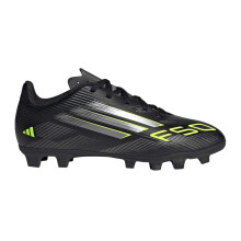 (11 UK Child, Black/Lemon) Adidas Childrens/Kids F50 Messi Club Firm Ground Football Boots