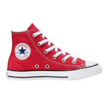 (2 UK, Red) Converse Childrens/Kids Chuck Canvas High Cut Trainers
