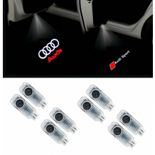8-Pack, Compatible with Audi Logo Projector Lights for A4L/A5/A6L/A7/A8L/Q3/Q5/Q7 – Door Welcome and Ambient Lighting