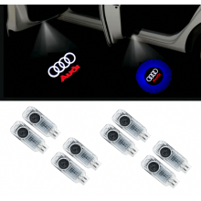 8-Pack, Compatible with Audi Logo Projector Lights for A4L/A5/A6L/A7/A8L/Q3/Q5/Q7 – Door Welcome and Ambient Lighting