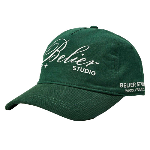 (One Size, Green) Belier Cotton Baseball Cap