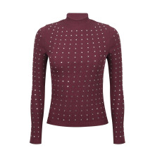 (12 UK, Fig) Biba Womens/Ladies Diamante Ribbed Track Top