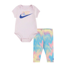 (0-3 Months, Ocean Bliss) Nike Baby Girls Tie Dye Bodysuit Set
