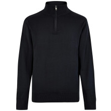 (L, Navy) Kustom Kit Mens Arundel Quarter Zip Regular Sweatshirt