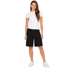 (18, Black) Enzo Women's Cargo Shorts Regular Fit