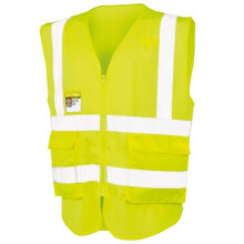 (XL, Fluorescent Yellow) SAFE-GUARD By Result Unisex Adult Executive Safety Vest