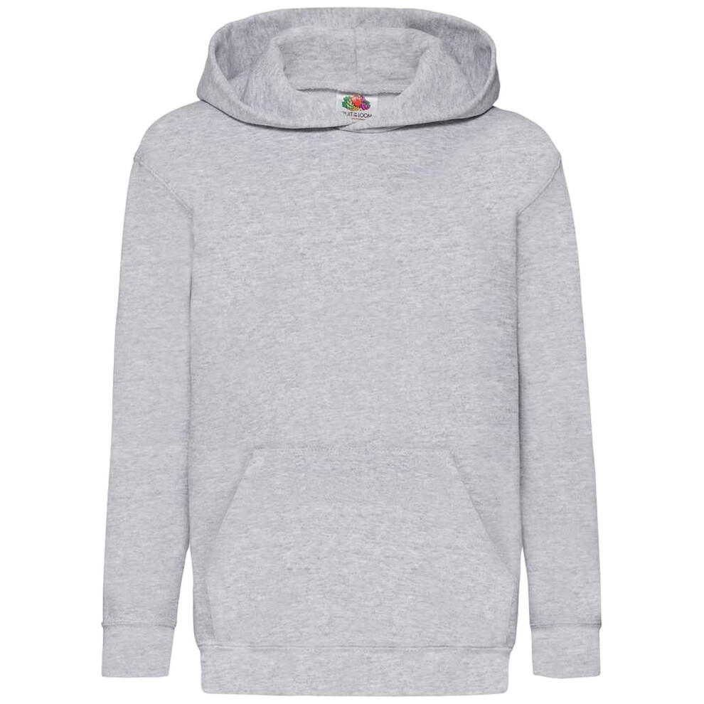 Fruit Of The Loom (9-11, Heather Grey) Kids Unisex Classic 80/20 Hoodie