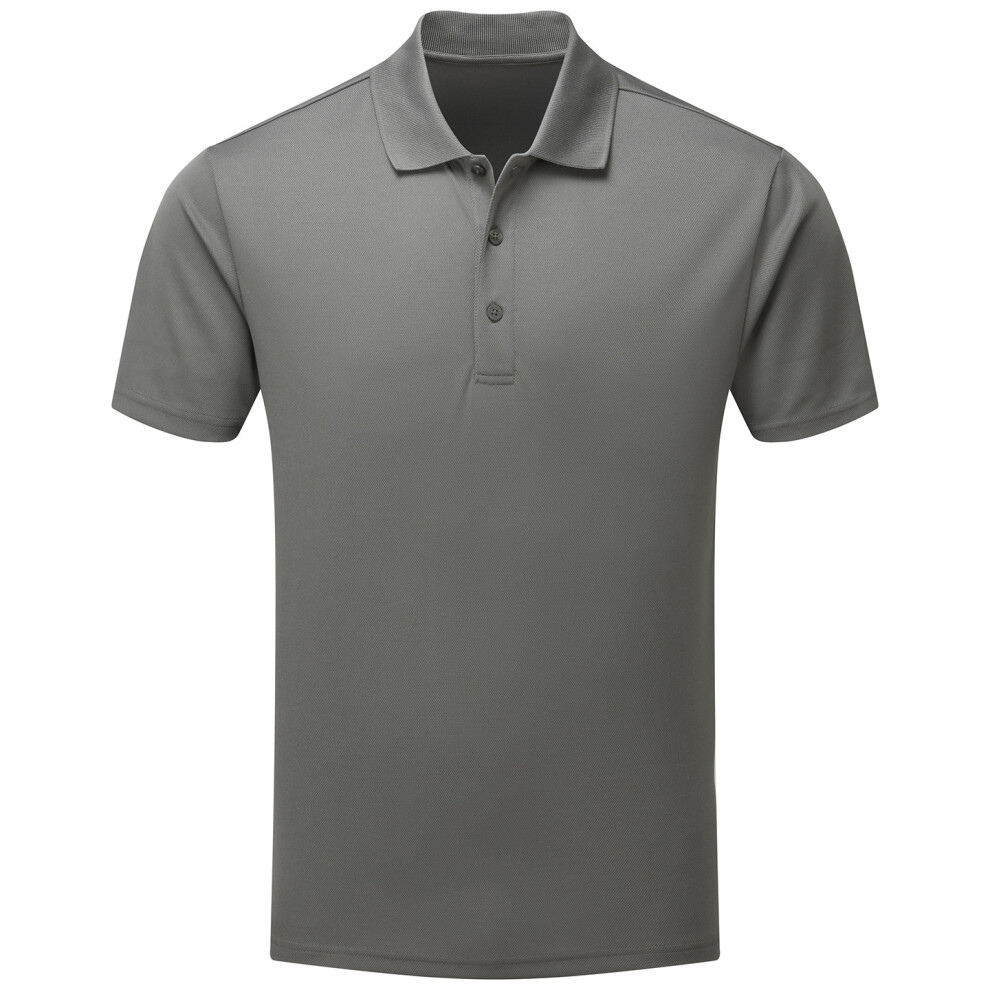 Premier (M, Dark Grey) Mens Sustainable Polo Shirt