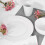 Porcelain Side Plate White Rim Round 20cm Dimple Effect Hammered Dinnerware 2