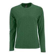 (M, Bottle Green) SOLS Womens/Ladies Imperial Long Sleeve T-Shirt