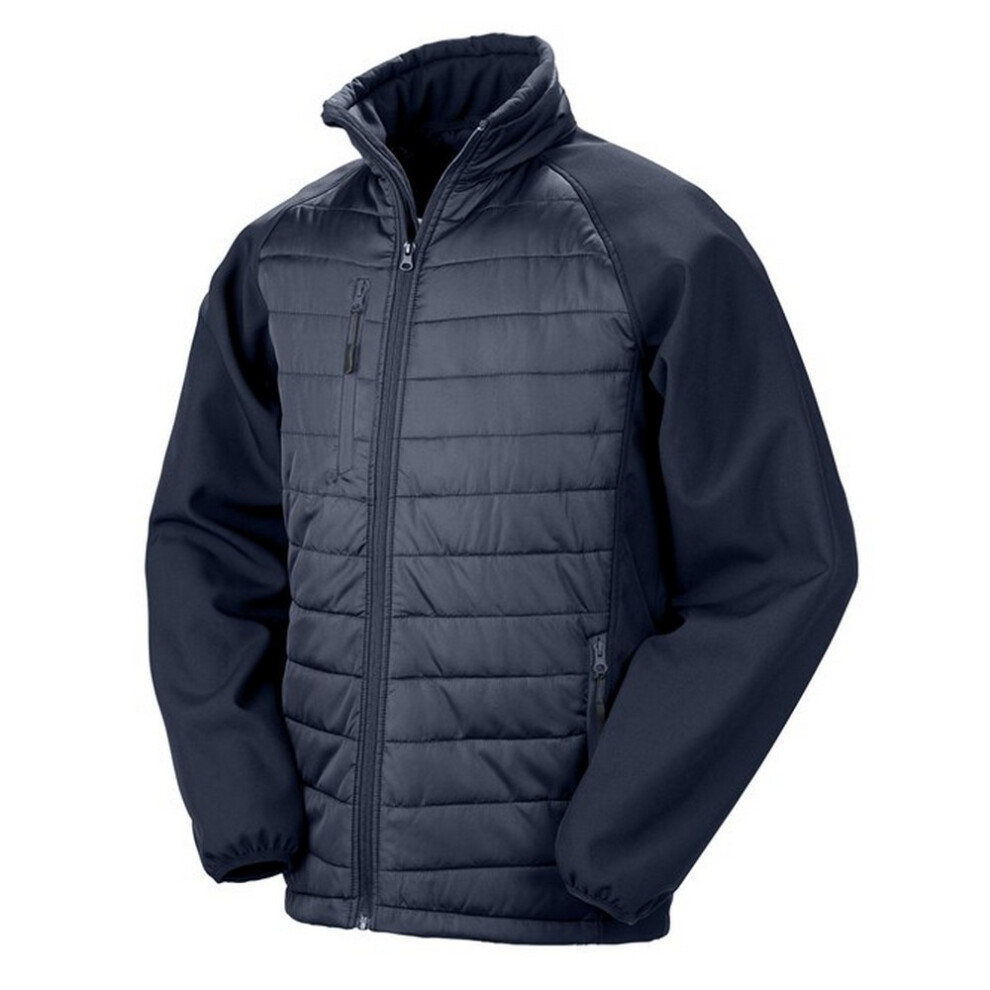 Result (M, Navy) Unisex Adult Compass Softshell Padded Jacket