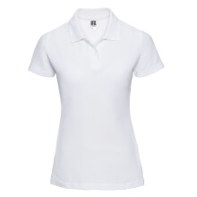 (16 UK, White) Russell Womens/Ladies Pique Polo Shirt
