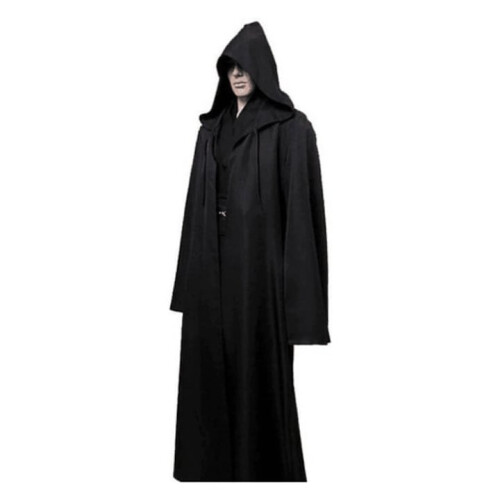 Halloween hooded long cape, black, size 140 2